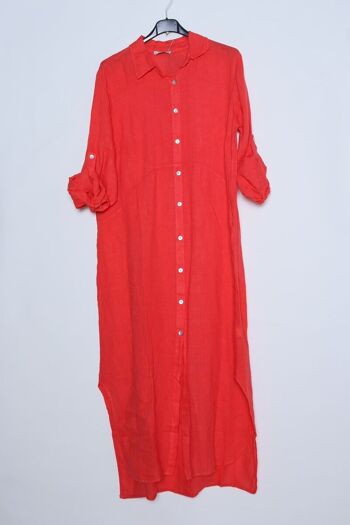 Robes chemise longue en Lin REF. 1484 11