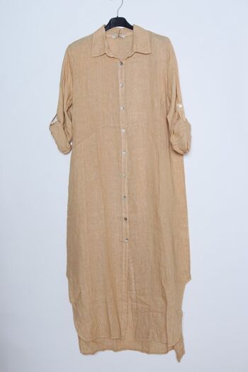 Robes chemise longue en Lin REF. 1484 24