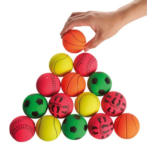 15 Soft Rubber Bouncy Balls