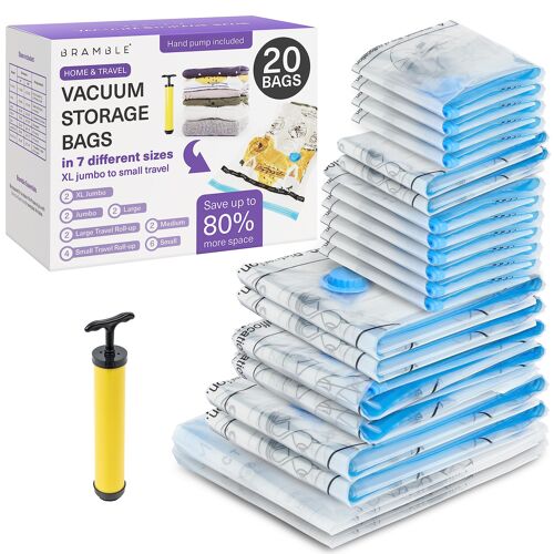 20 Vacuum Storage Bag Set with Pump