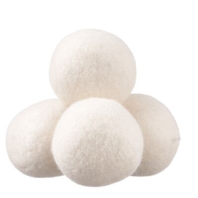 4 palline di lana per asciugatrice