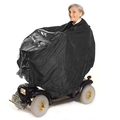 Weatherproof Hooded Wheelchair Poncho Cover