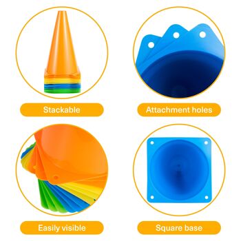 12 cônes d'entraînement 4
