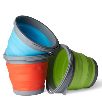 Cubos plegables de 5 litros (paquete de 3)