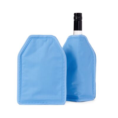 2 fundas enfriadoras para botellas de vino.