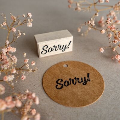 Stempel Sorry.