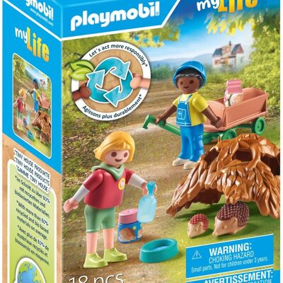 Playmobil 71512 - Bambini con famiglia di ricci