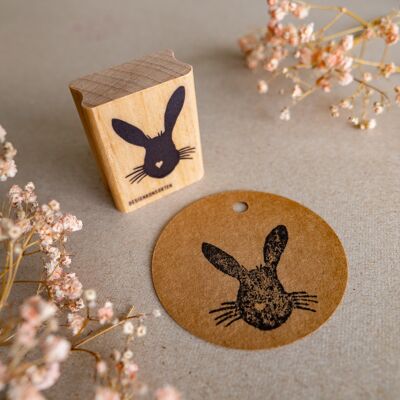 Rubber stamp hare.