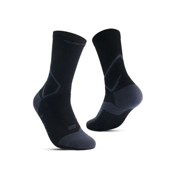 CHAUSSETTES DE PERFORMANCE DE FOOTBALL RANNA R-ONE 3.0 NOIR 1