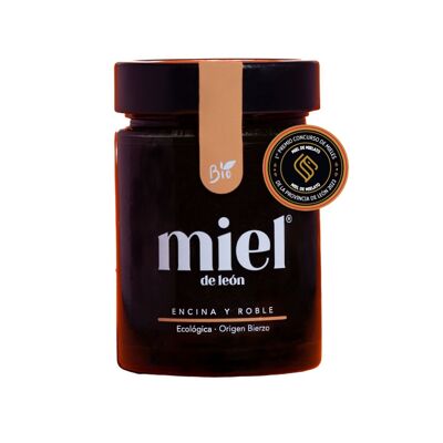 Miel de Encina y Roble | Miel de León | - 450 gr - Miel de Abeja 100% Natural y Ecológica. Producto Artesano de Cosecha Propia. Origen: El Bierzo.