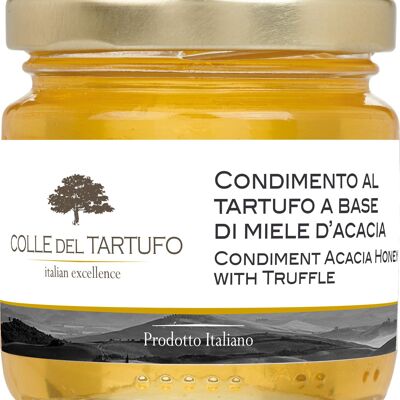 Condiment made from acacia honey and black truffle