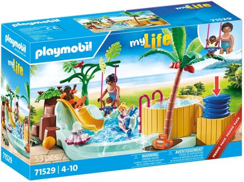 Playmobil 71529 - Vacanciers Avec Piscine et Jacuzzi
