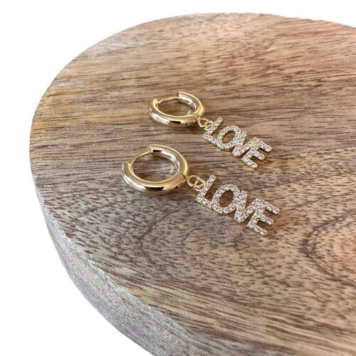 Boucles LOVE - la paire