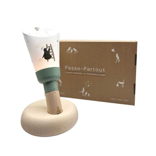 Coffret Lampe Nomade - Augustin dans les nuages - Sauge