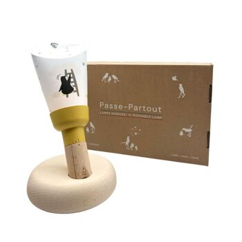 Coffret Lampe Nomade - Augustin dans les nuages - Jaune miel 1