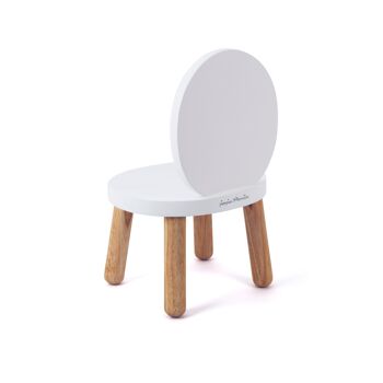 Ensemble Table et 2 Chaises Ovaline - Enfant 1-4 ans - Bois massif - Blanc 5