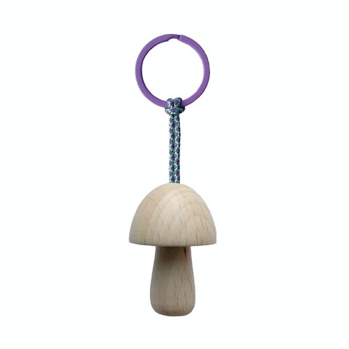 Wooden Mushroom Keychain - Nr. 6