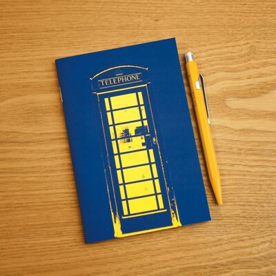 Small A6 notebook - London cabin - 64 lined pages