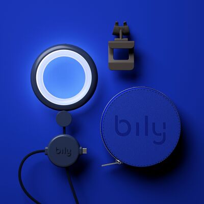 Bily OBI-ONE lamp - with integrated battery - Navy blue