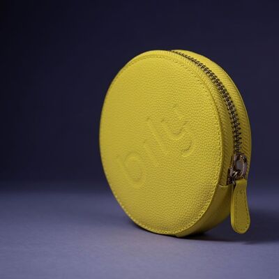 The BAGGY - recycled leather - Yellow