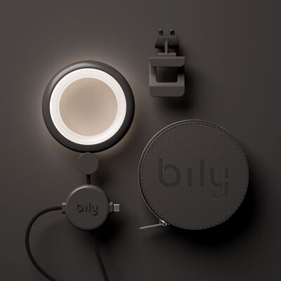 Bily OBI-ONE Lampe – mit integriertem Akku – Schwarz