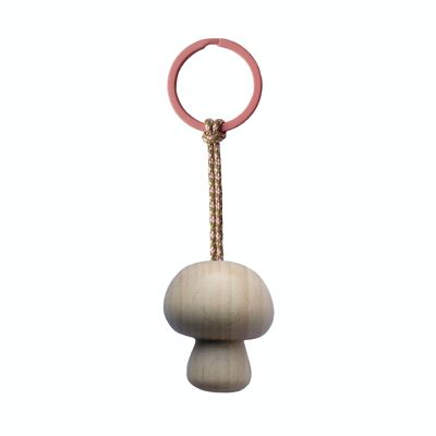 Pilz-Schlüsselanhänger aus Holz - Nr. 2