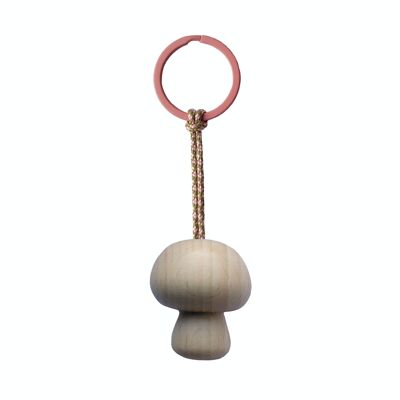 Wooden Mushroom Keychain - Nr. 2