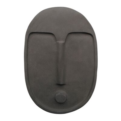 Maschera da parete astratta in ceramica - grigio antracite
