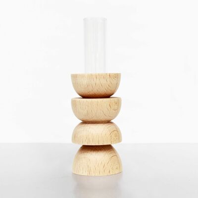 Totem Wooden Table Vase - Medium Nº 4