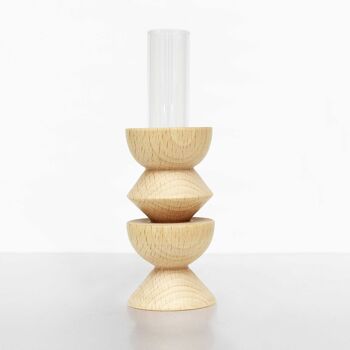 Vase de Table en Bois Totem - Moyen Nº 3 1