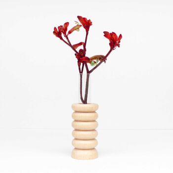 Vase de Table en Bois Totem - Moyen Nº 1 2
