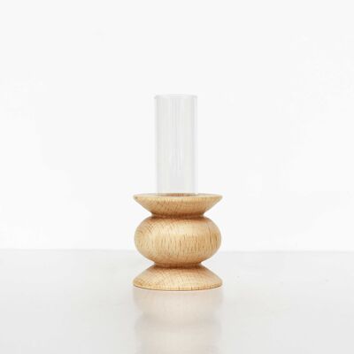 Totem Wooden Table Vase - Short Nº 5