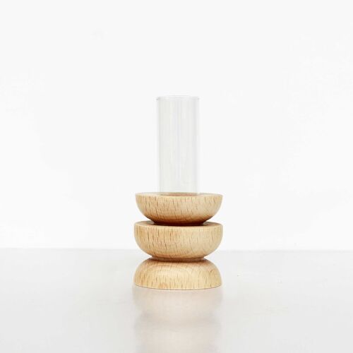 Totem Wooden Table Vase - Short Nº 4