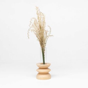 Vase de table en bois Totem - Court Nº 3 2