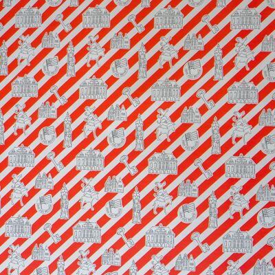 Bremen wrapping paper red