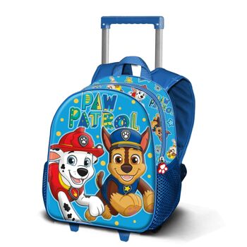 Paw Patrol Run-3D Sac à dos avec petites roues, multicolore