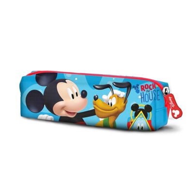 Disney Mickey Mouse Rock-Estuche Portatodo Cuadrado, Azul