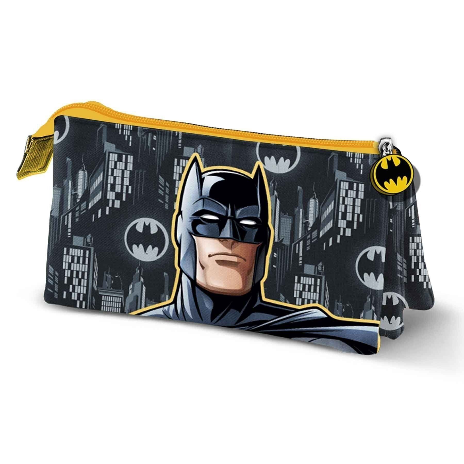 DC Comics Batman Skill-Triplo astuccio, nero