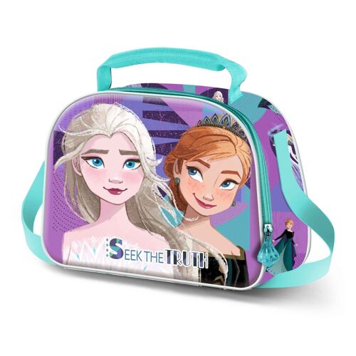 Disney Frozen 2 Truth-Bolsa Portamerienda 3D, Lila