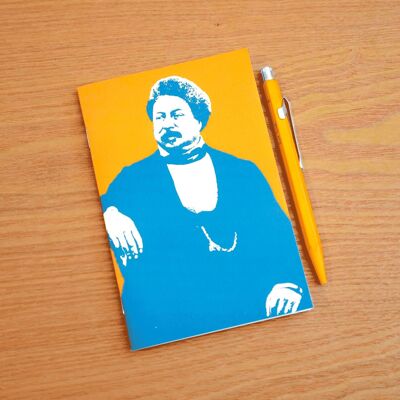 Cuaderno pequeño A6 - Escritor Alexandre Dumas - 64 páginas a rayas