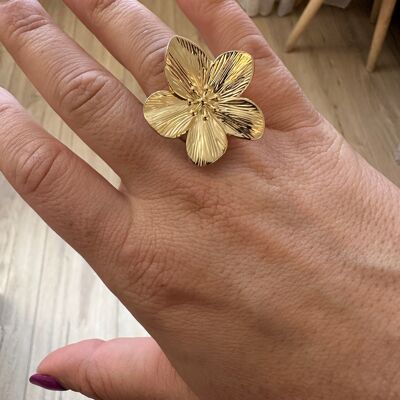 Flower Ring - gold or silver