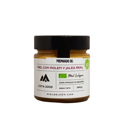 Honey with Pollen and Royal Jelly.                                        100% Natural Organic Bio.                                        COTA 1000.  Homegrown Artisan Product. Origin: El Bierzo
