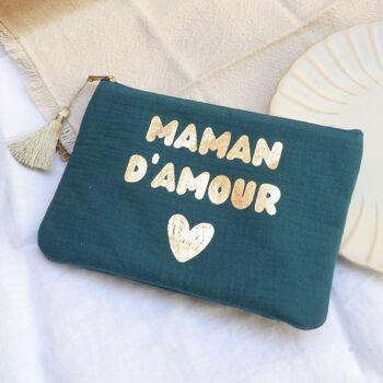 Trousse - MAMAN D'AMOUR  ♥ - 20 x 14 cm 2