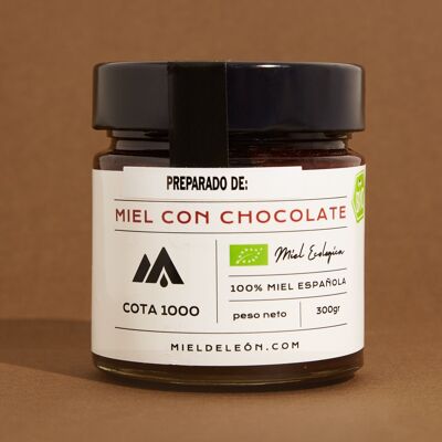 Crema Di Miele Con Cioccolato. Bio biologico naturale al 100% | COTA 1000 | Senza glutine, senza lattosio