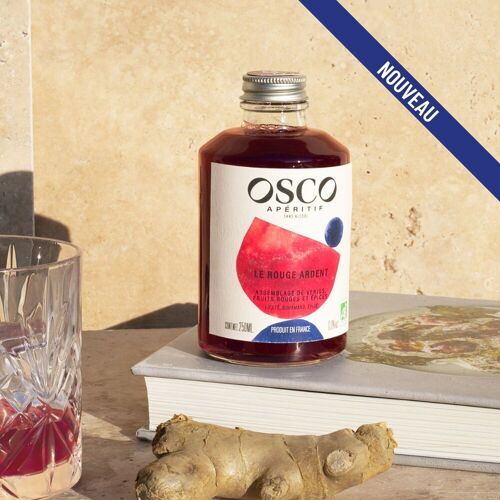 OSCO Le Rouge Ardent BIO 25cl - l'apéritif sans alcool idéal pour des cocktails gourmands et épicés