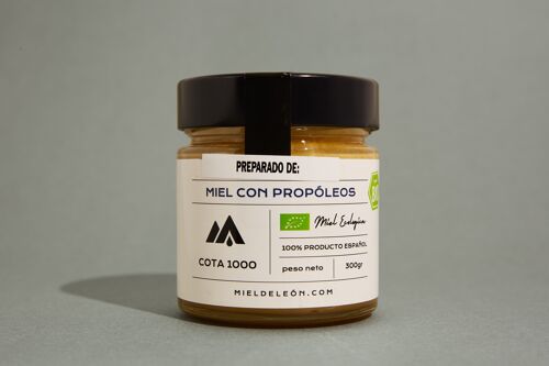 Crema de Miel con Propóleo. 100% Natural Ecológico Bio | COTA 1000 | Producción Propia Origen El Bierzo (España)