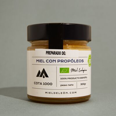 Crema al Miele con Propoli. Bio biologico naturale al 100% | COTA 1000 | Produzione propria Origine El Bierzo (Spagna)