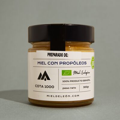 Honey Cream with Propolis. 100% Natural Organic Bio | COTA 1000 | Own Production Origin El Bierzo (Spain)