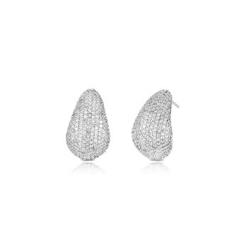 Orecchini Goccia Oversize Pavé de Zircons 3