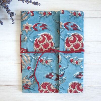 Notebook covered with “Azul” fabric